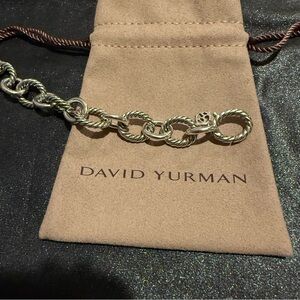 David Yurman .925 Silver Link Oval Bracelet